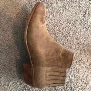 Tan Suede Booties